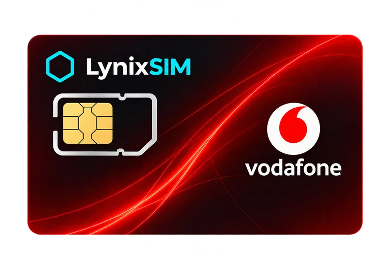 LynixSIM Vodafone SIM card